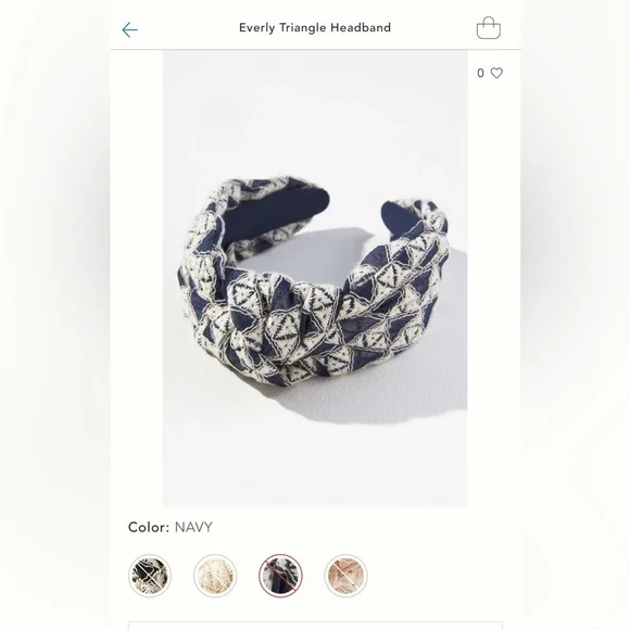 Anthropologie Everly Triangle Headband - Picture 2 of 4